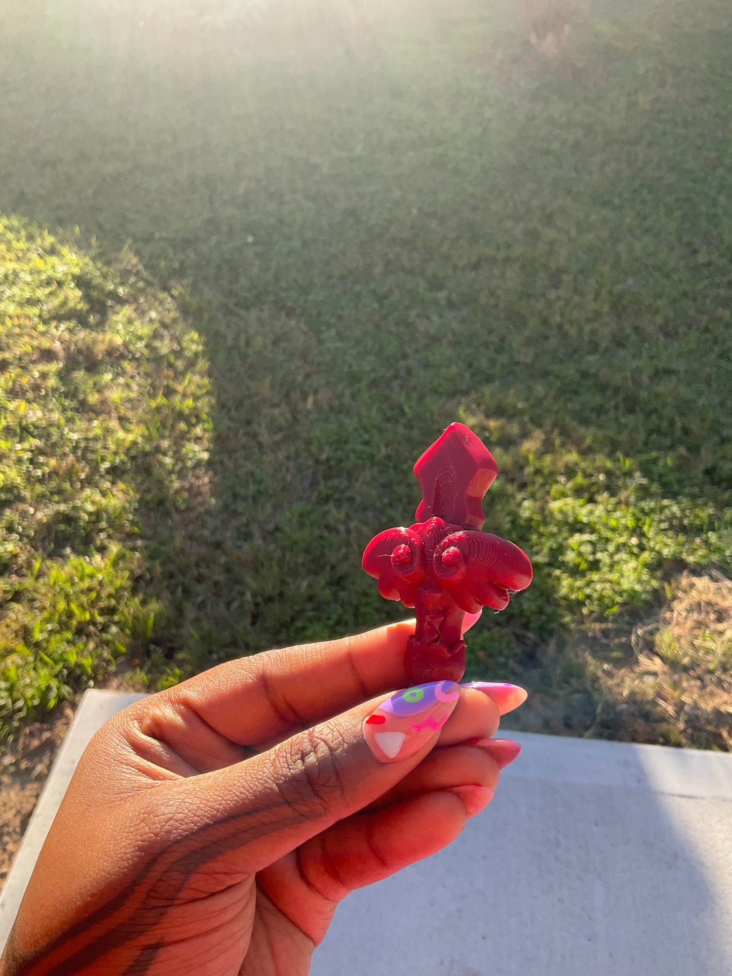 Mini Sword Keychain 🗡️ Cherry Red