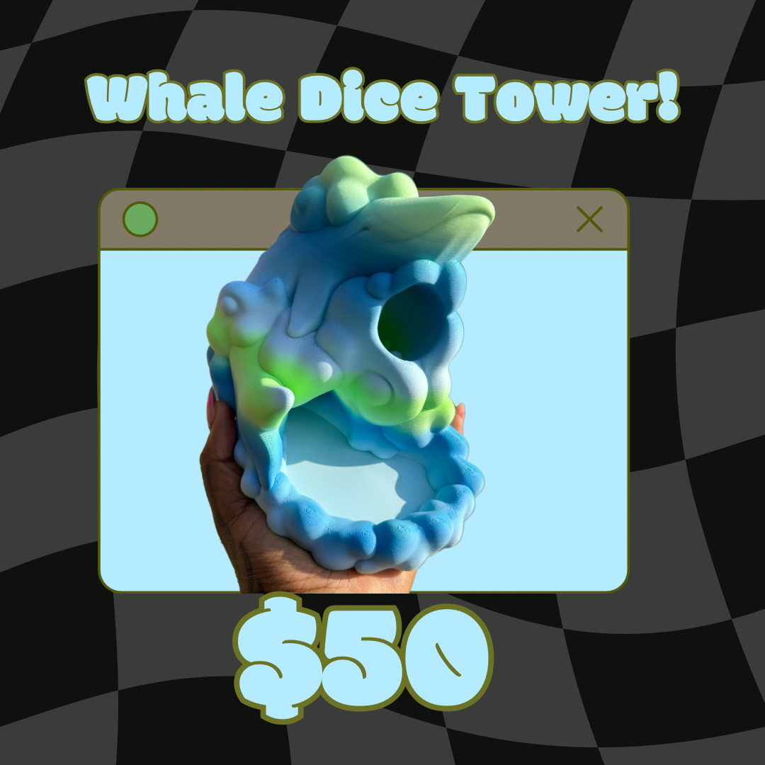 Whale Dice Tower Ocean 🐋 ☁️