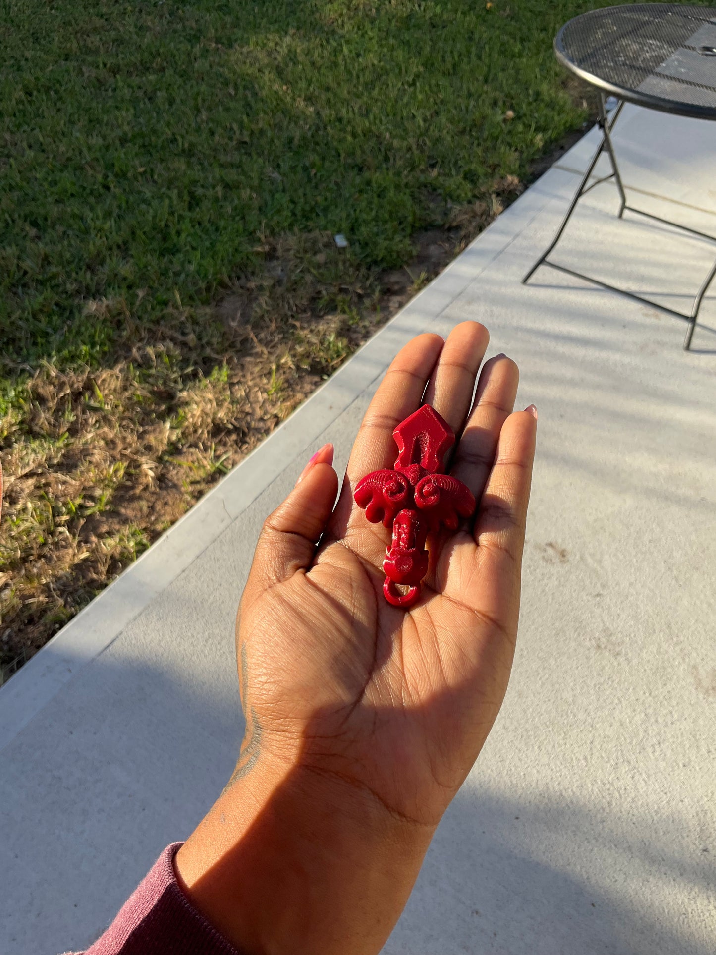 Mini Sword Keychain 🗡️ Cherry Red