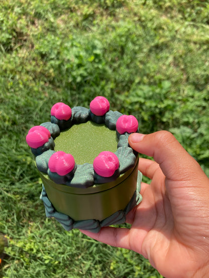 Round Cake Shaped Dice Box! 🎂 summer green