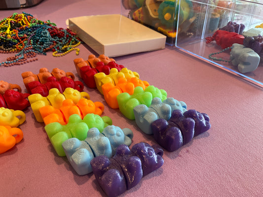 Gummy bear keychain