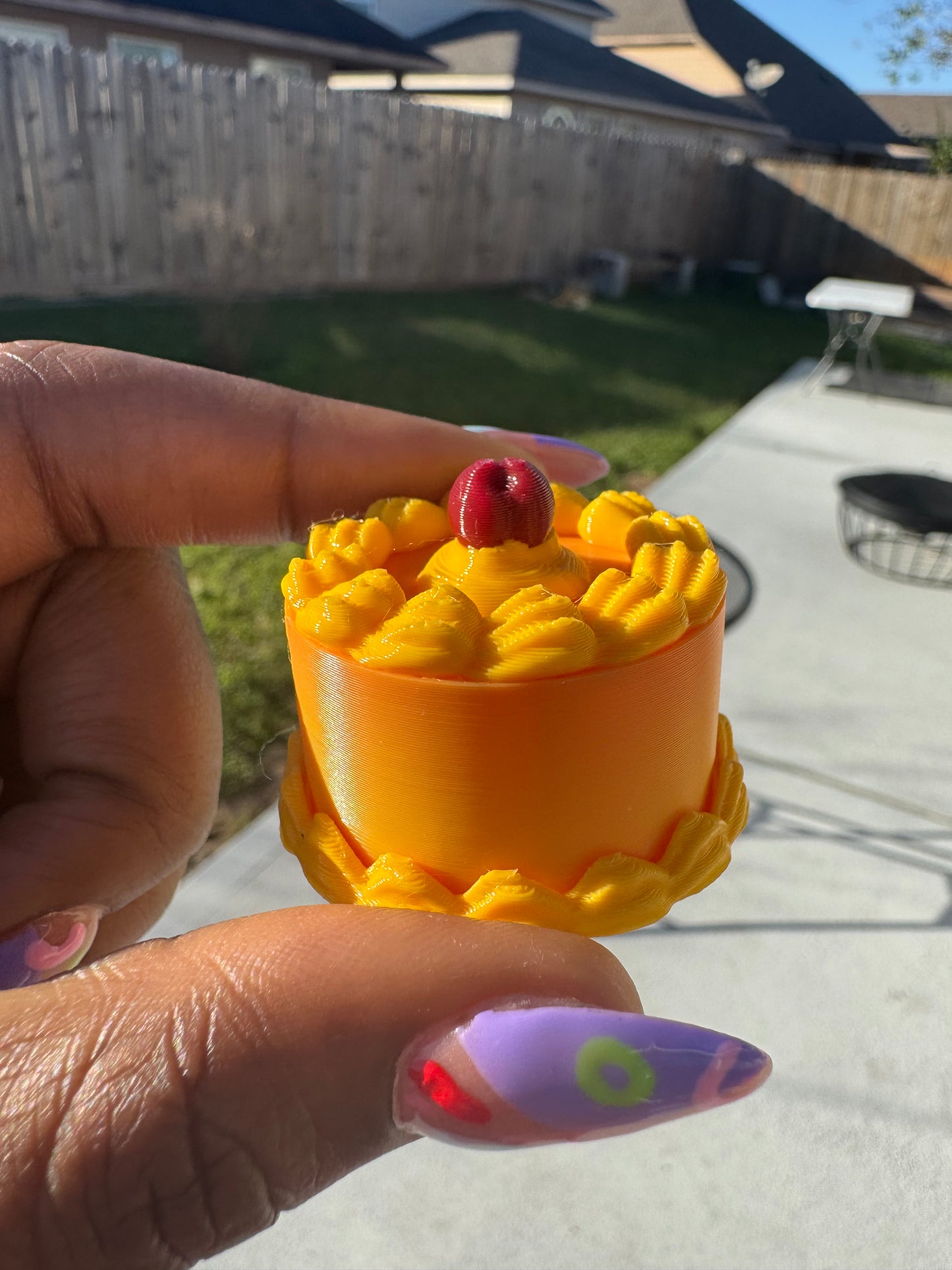 Cake Keychain Sunrise cake 🍰 🌅