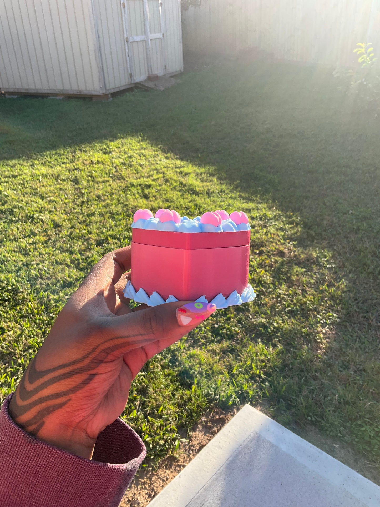 Heart Cake Shaped Dice Box!