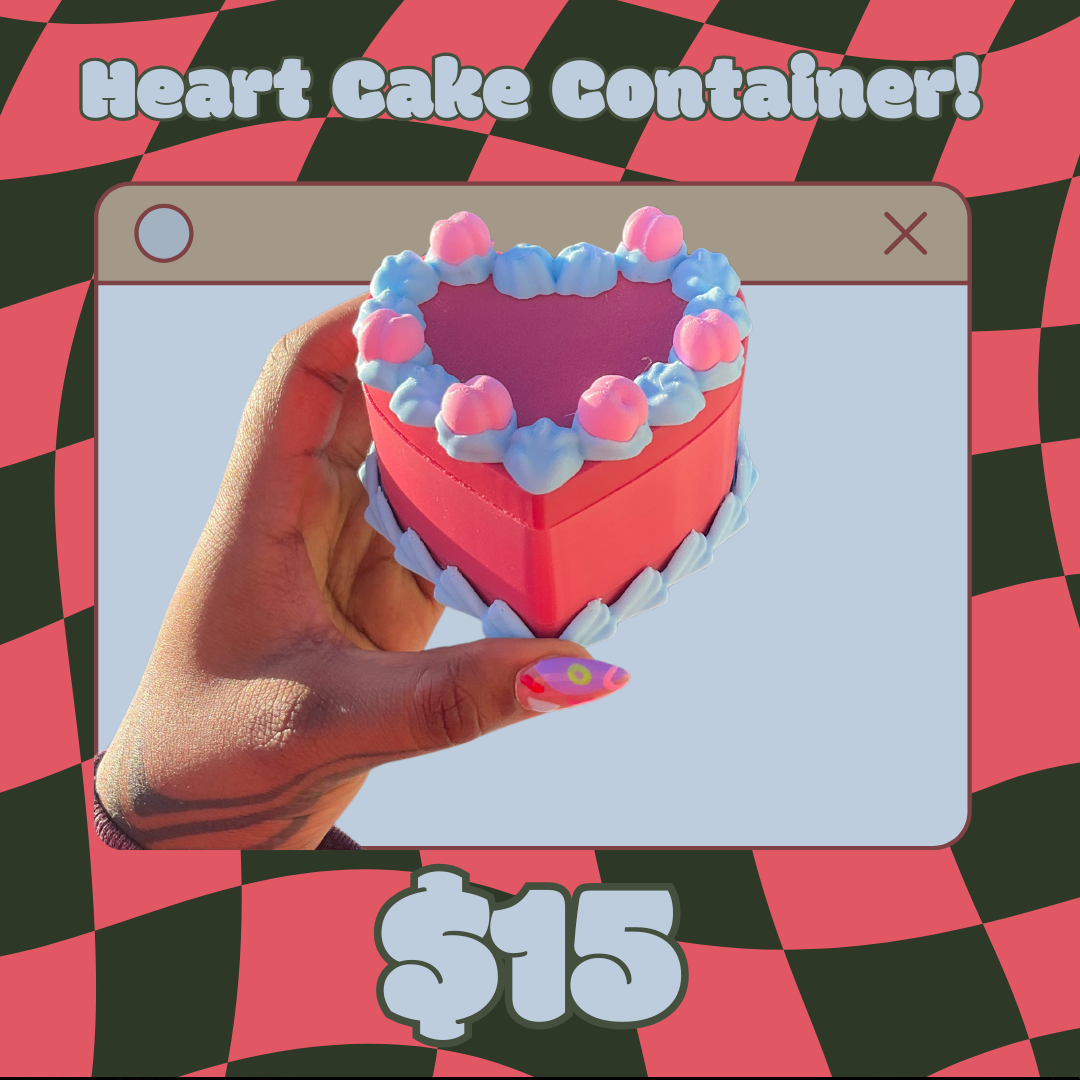 Heart Cake Shaped Dice Box!