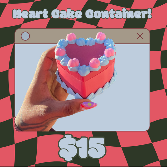 Heart Cake Shaped Dice Box!