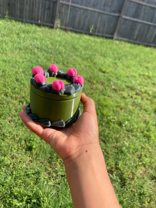 Round Cake Shaped Dice Box! 🎂 summer green