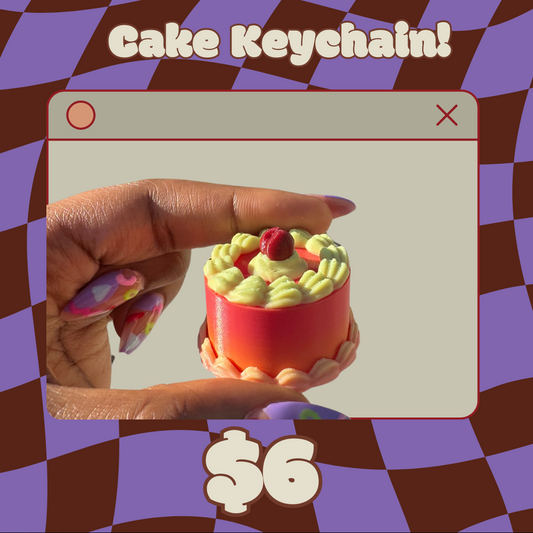 Cake Keychain Watermelon 🍉 🍰