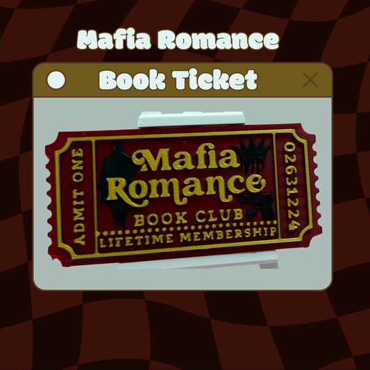 Mafia Romance Book Ticket